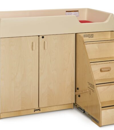 Jonti-Craft 5148JC Diaper Changing Table with Stairs – Right Side